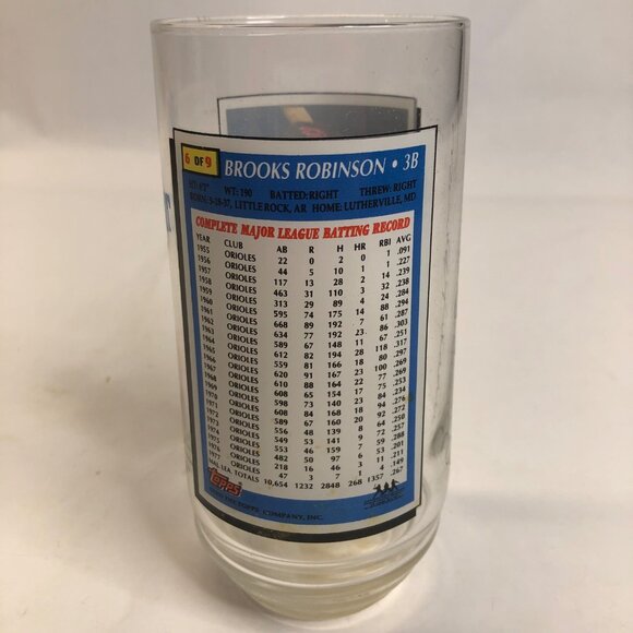 McDonald's‎ Baltimore Orioles VIntage 1993 Brooks Robinson 6" Souvenir Glass - Picture 5 of 13